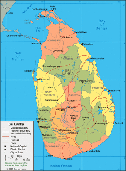 Sri Lanka 5 Themes of Geography - Location